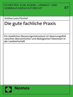 cover image of Die gute fachliche Praxis